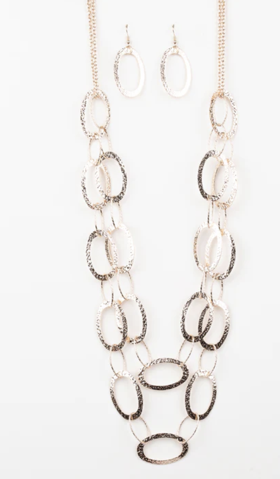 Glimmer Goals Rose Gold Necklace