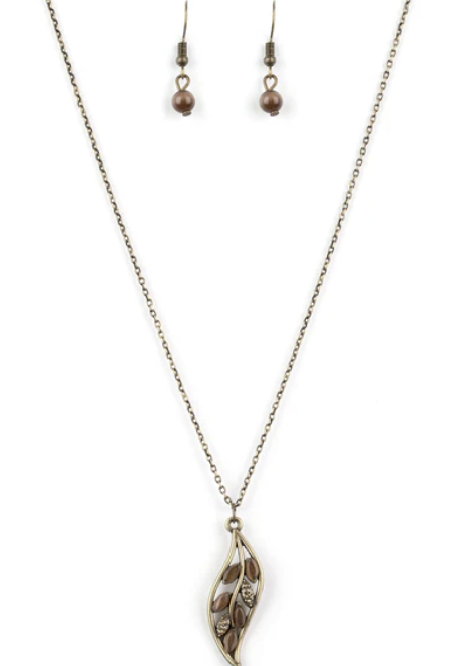 Let STEM Talk Brass Necklace