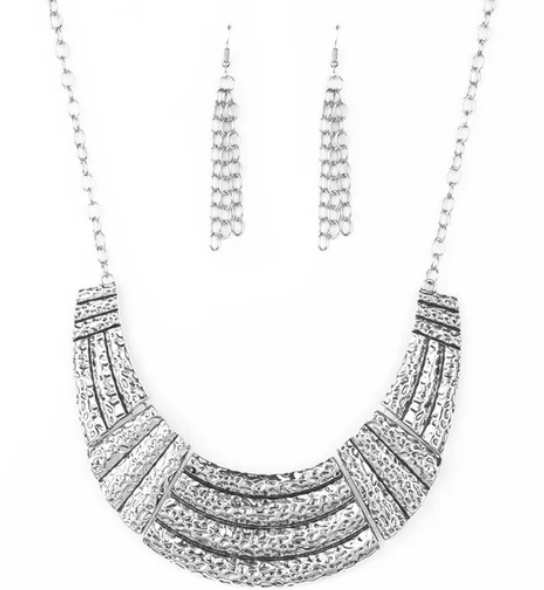 Ready To Pounce Silver Necklace