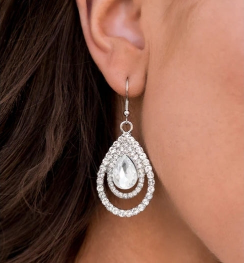 So The Story GLOWS White Earring