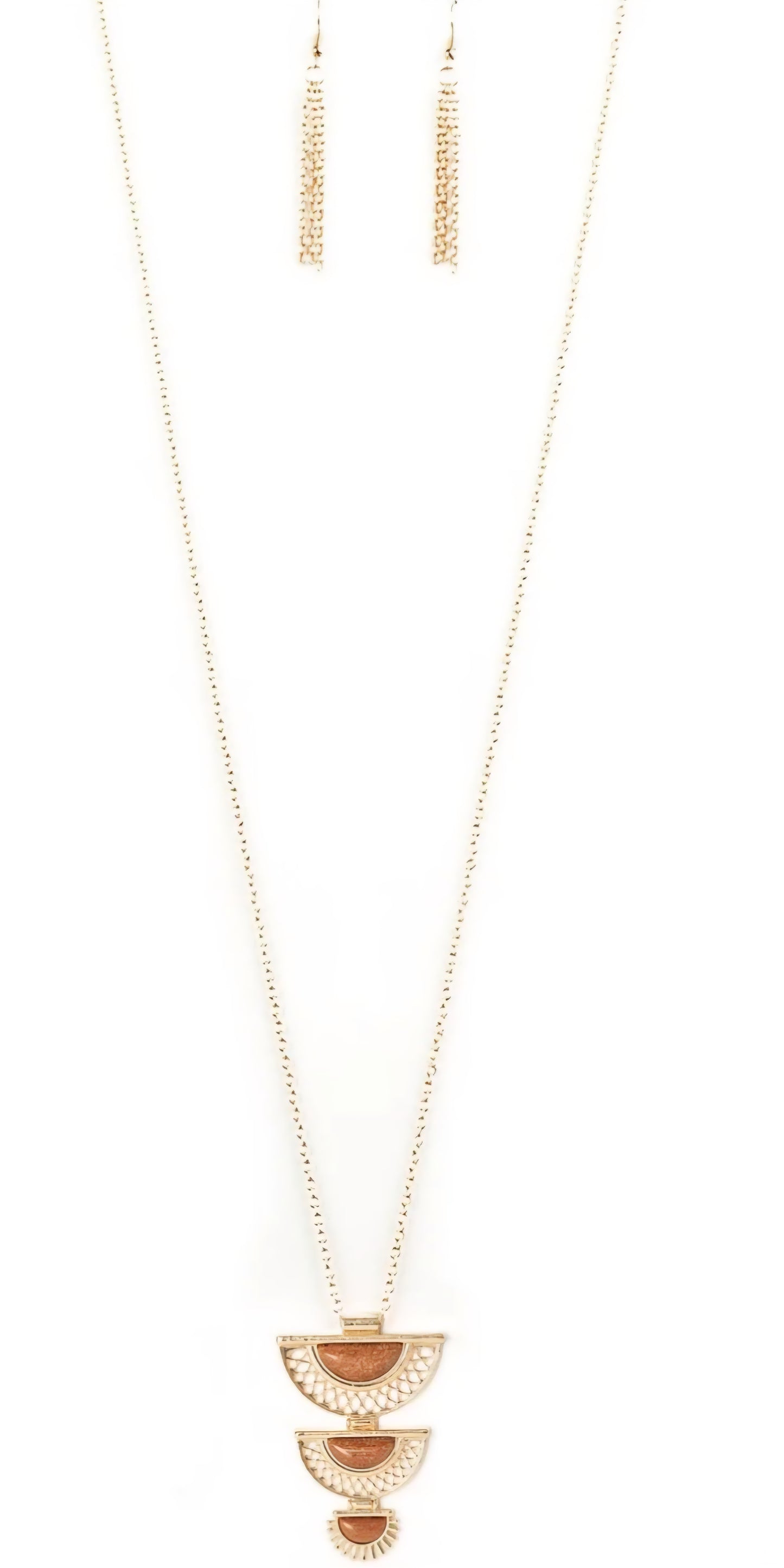 Serene Sheen Gold Necklace