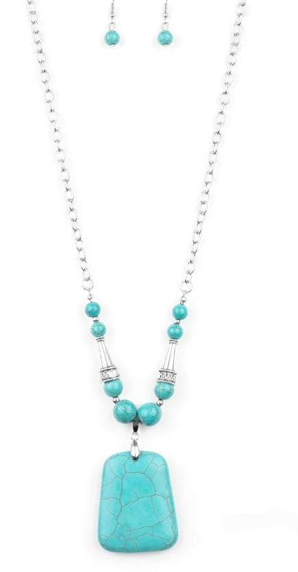 Sandstone Oasis Blue Necklace