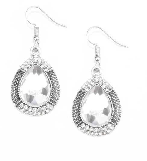 Grandmaster Shimmer White Earring