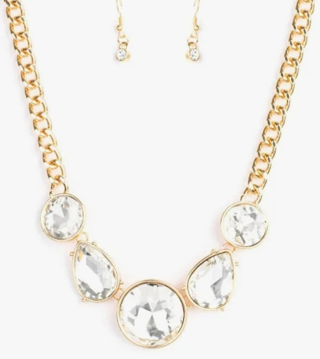 All The World's My Stage Black Necklace