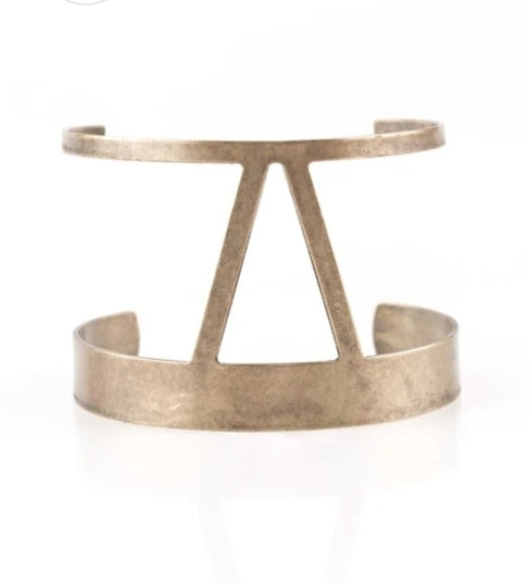 Rural Ruler Bracelet Brass