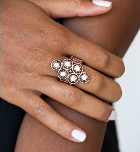 River Rock Rythym Blue Ring