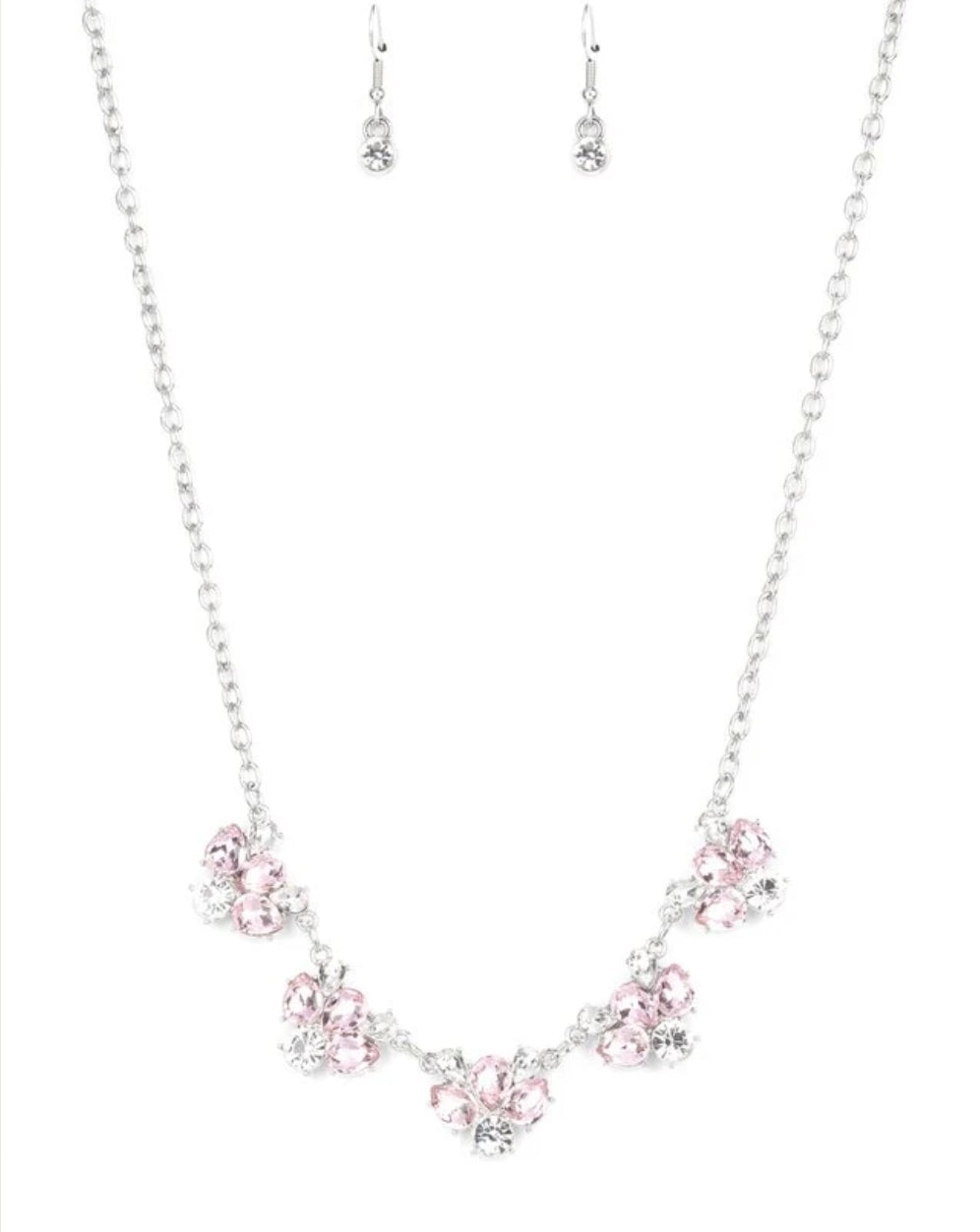 Envious Elegance Pink Necklace