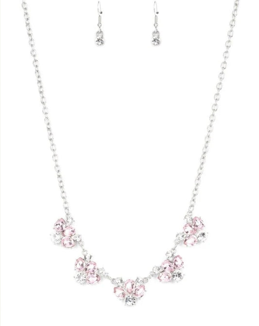 Envious Elegance Pink Necklace