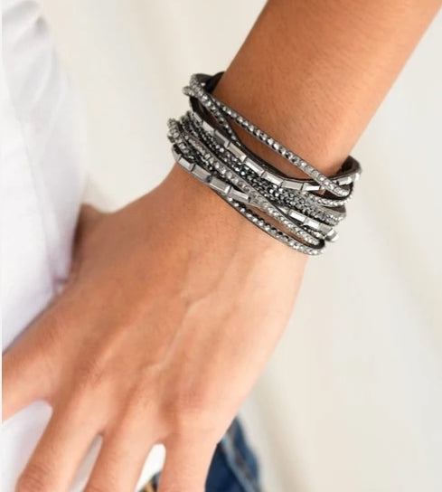 Tough Girl Glamour Silver Bracelet