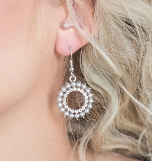 Wreathed in Radiance Silver Earring