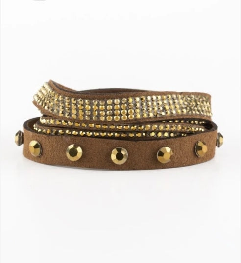 Totally Rockable Brass Bracelet