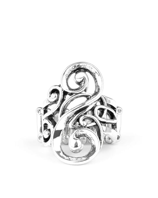 Musical Motif Silver Fashion Ring