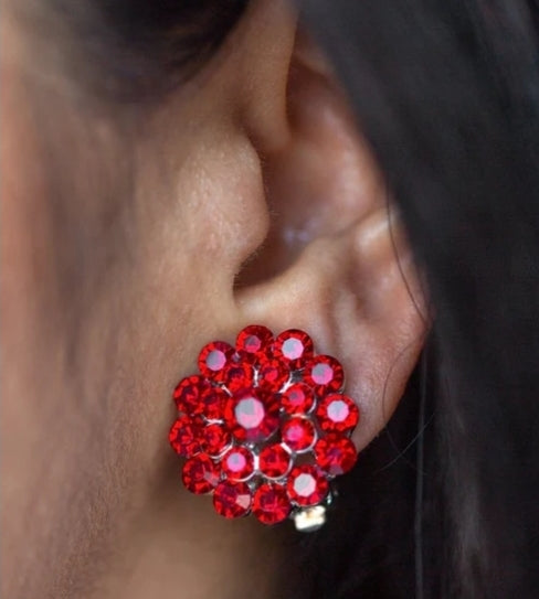 Glammed Out Red Clip On