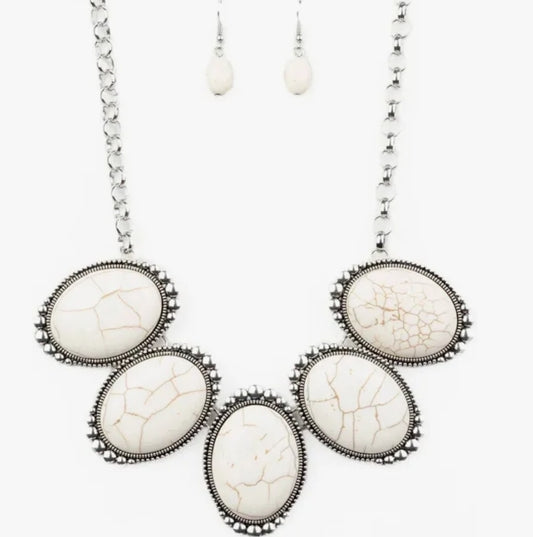 Prairie Goddess White Necklace