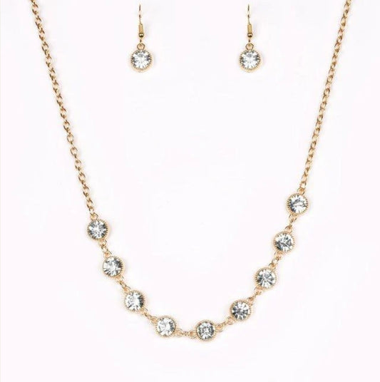 Starlit Socials Necklace Gold
