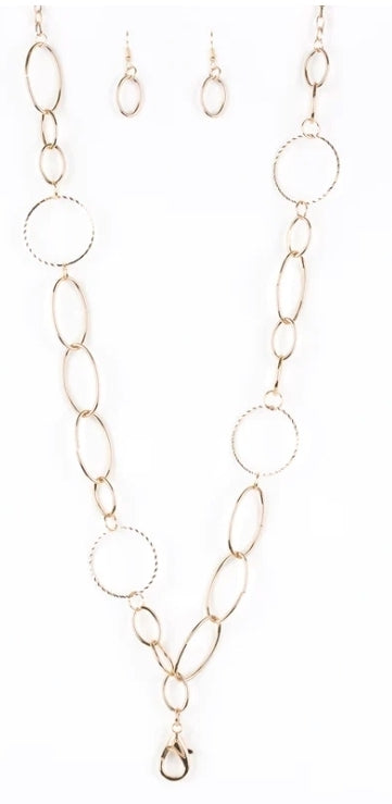 Perfect MISMATCH Gold Lanyard