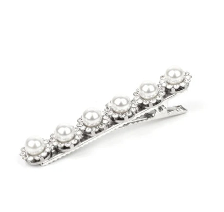 Polished Posh White Hair Clip