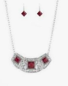 Feeling Inde-PENDANT Red Necklace