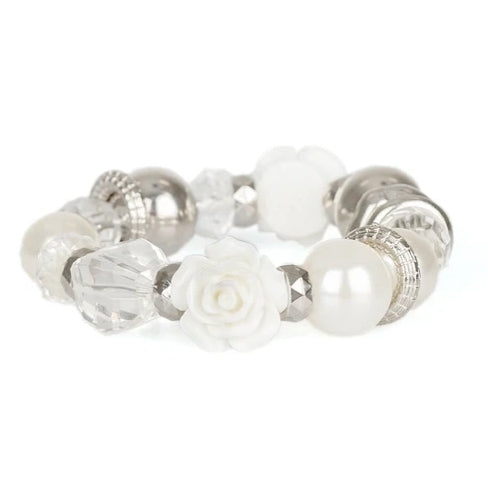 Here I Am Bracelet White