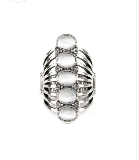 BLING Your Heart Out White Ring