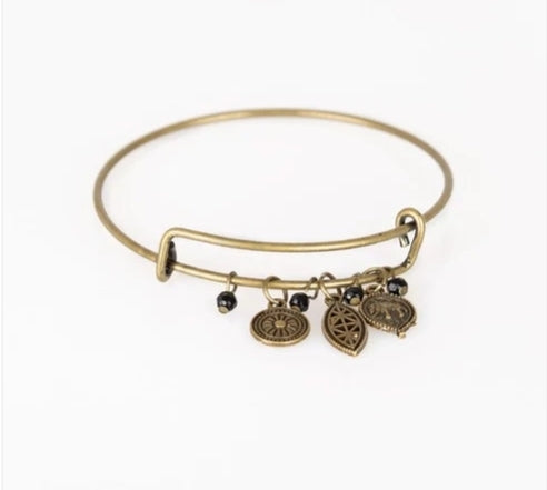 The Elephant in The Room Brass Bracelet