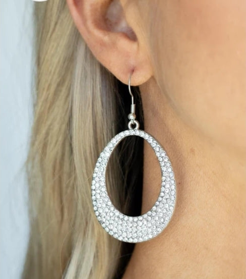 Storybook Bride White Earring