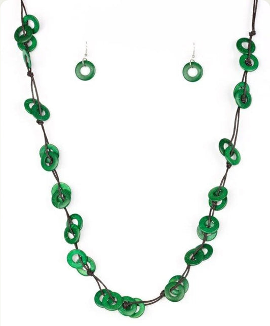 Waikiki Winds Necklace Green