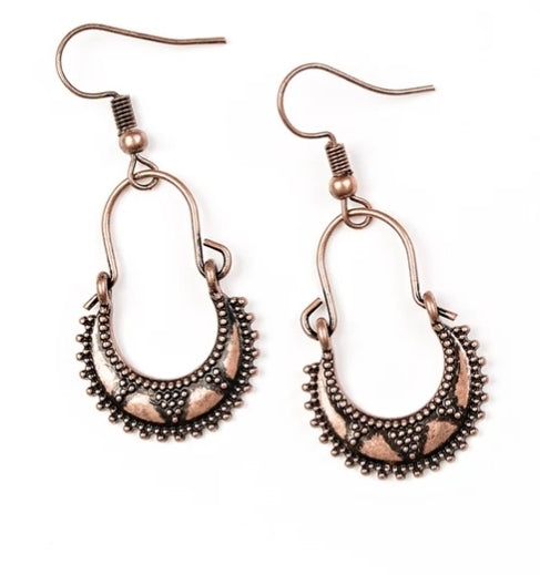 Industrially Indigenous Copper Earring