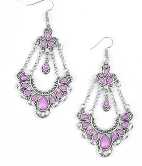 Unique Chic Purple Earrings