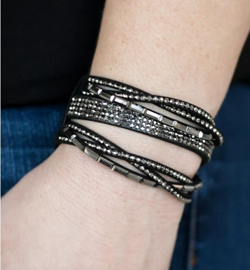 Tough Girl Glamour Silver Bracelet