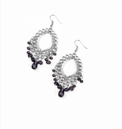 Just Say NOIR Blue Earring