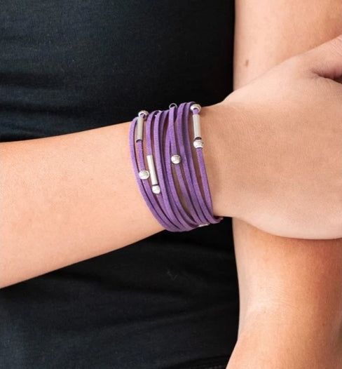 Back to BACKPACKER Purple Urban Bracelet