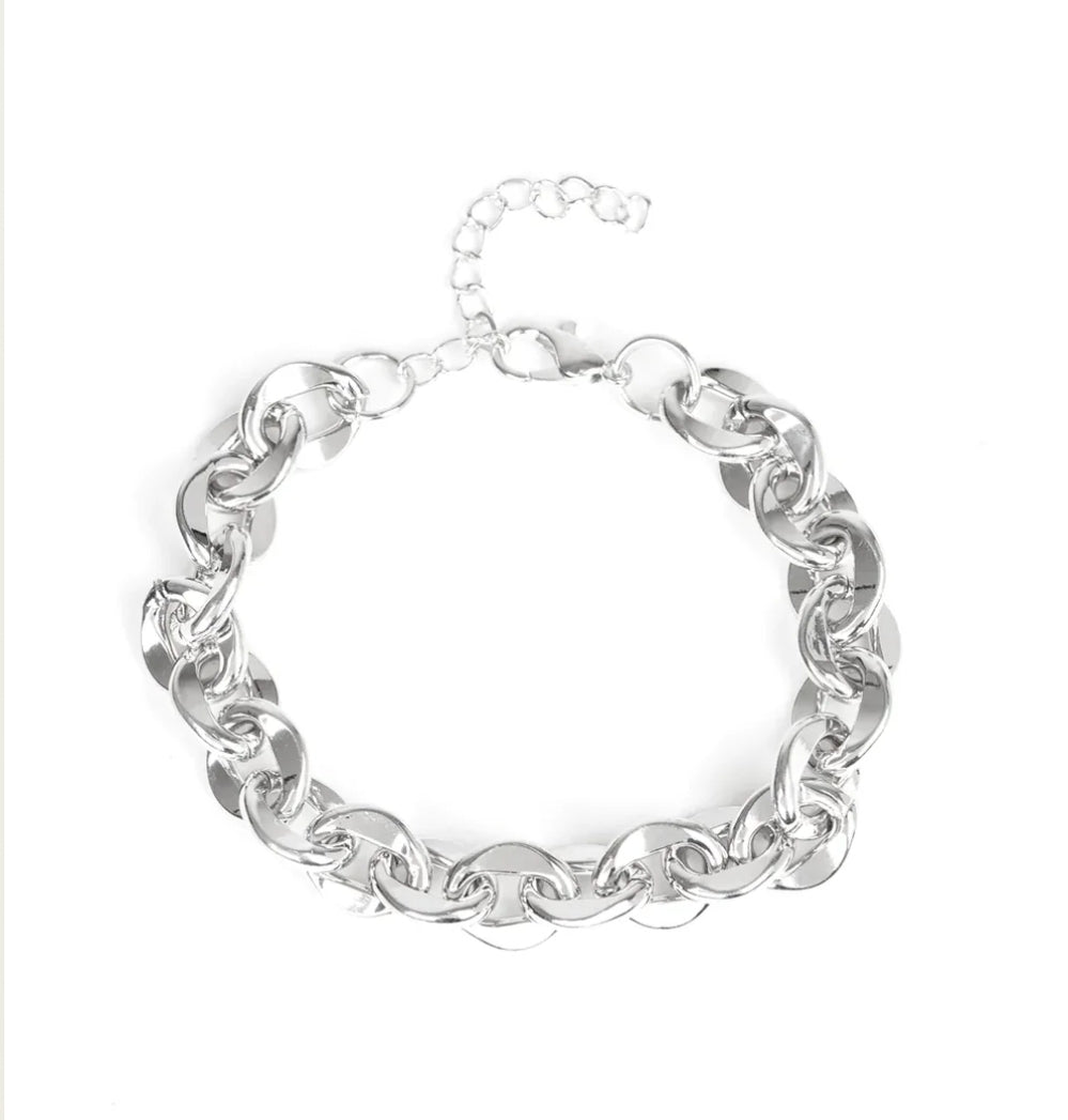 Step It Up Silver Urban Bracelet