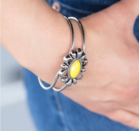 Serene Succulent Yellow Bracelet