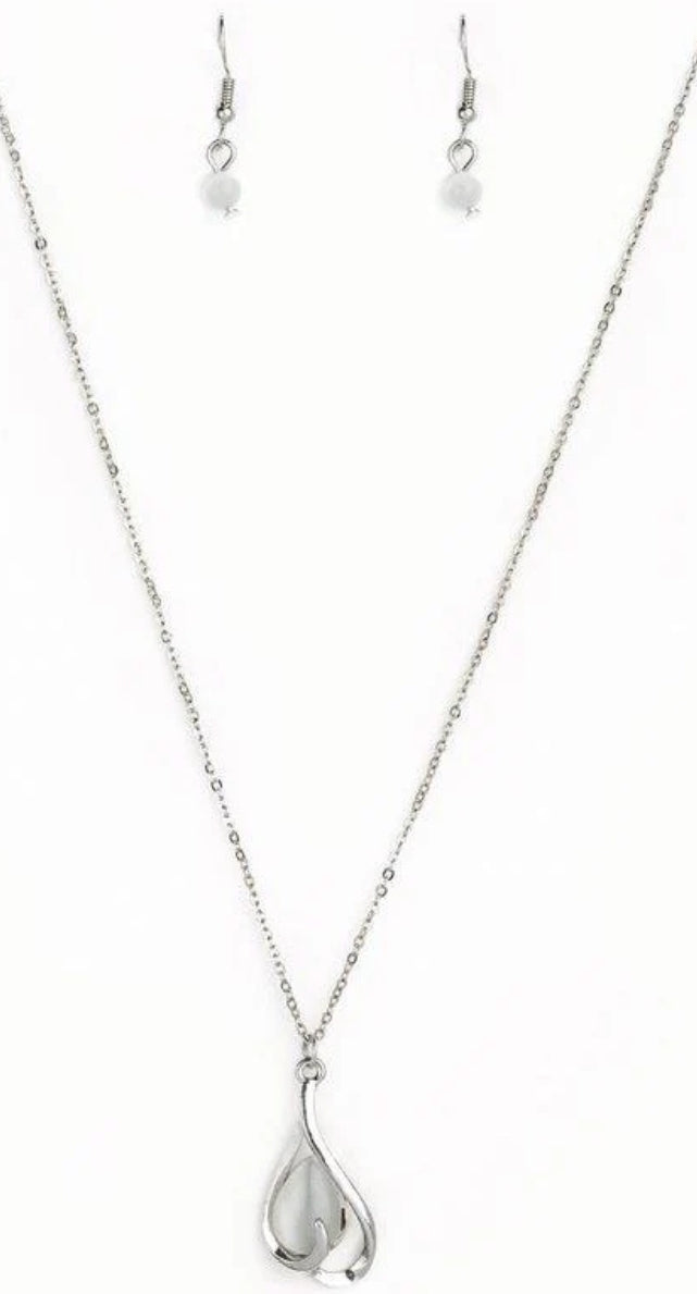 Tell Me A Love Story White Necklace