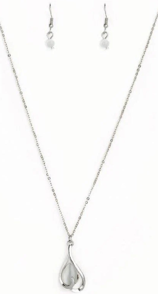 Tell Me A Love Story White Necklace