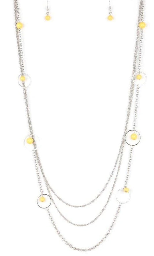 Collectively Carefree Yellow Necklace