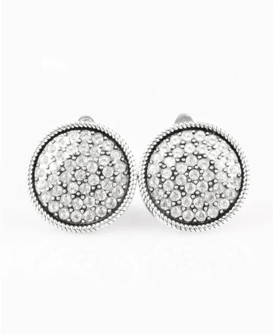 Gatsby, Who? Clip On Earring White