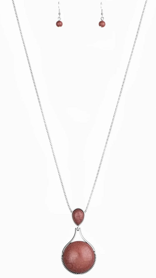 Desert Pools Brown Necklace