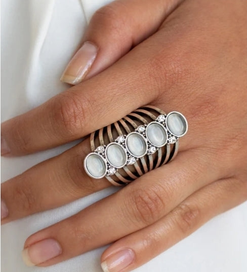 BLING Your Heart Out White Ring