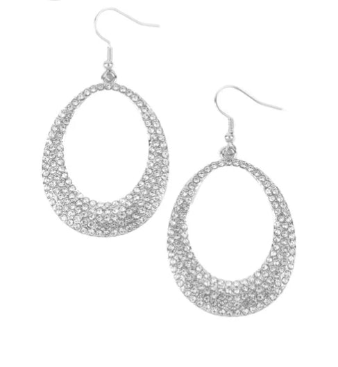 Storybook Bride White Earring