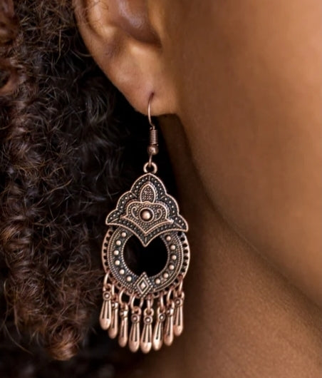 New Delhi Native Copper Earring