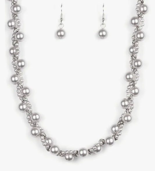 Uptown Opulence Silver Necklace