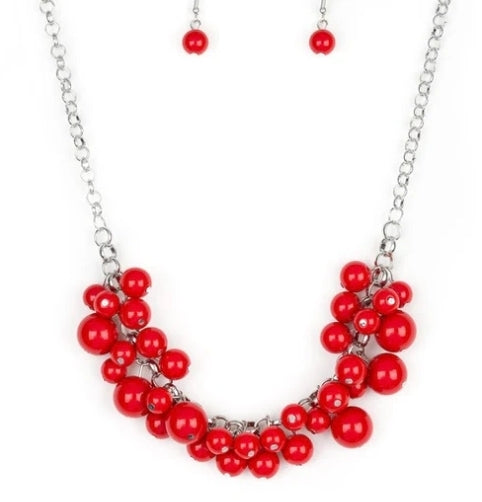 Walk this Broadway Red Necklace