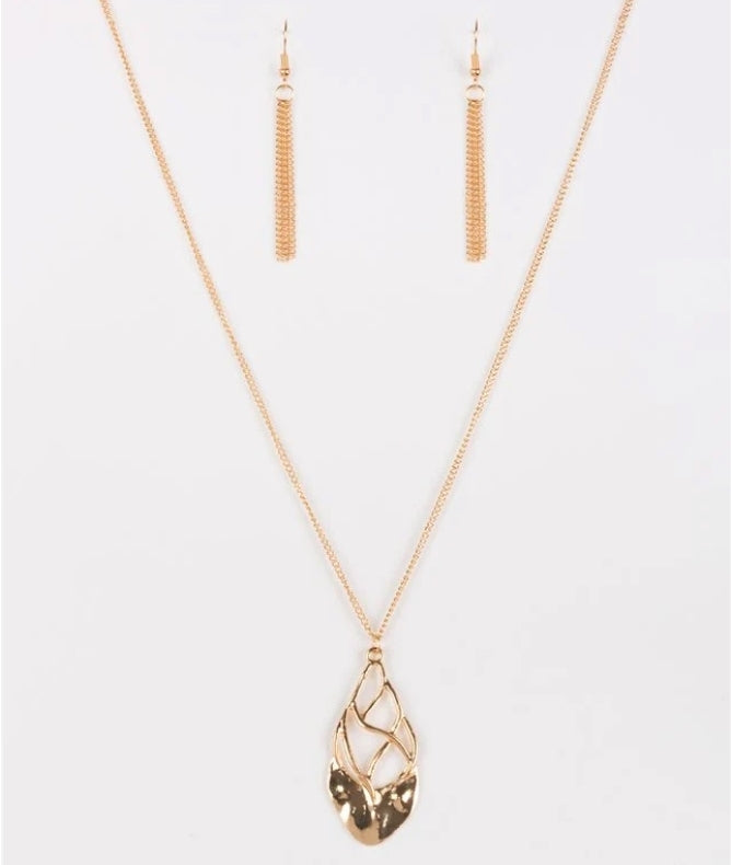 Swank Bank Necklace Gold