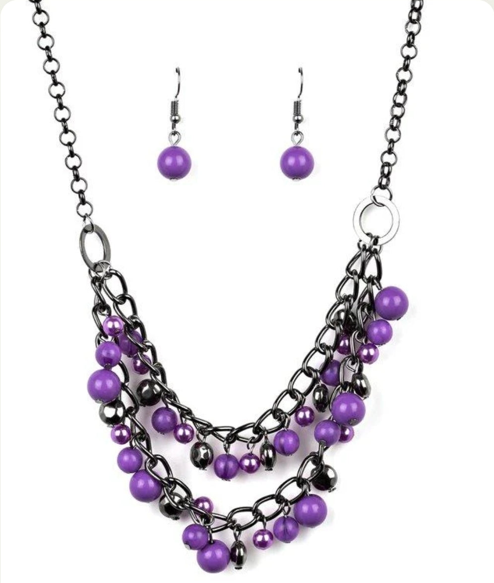 Watch Me Now Pink Necklace