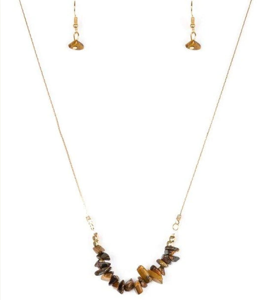 Back to Nature Brown Necklace
