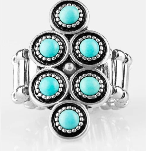 River Rock Rythym Blue Ring