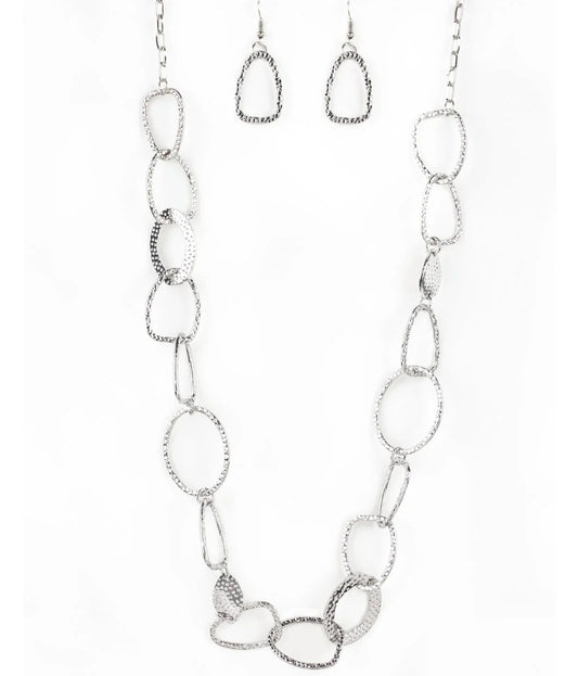 Metro Nouveau Silver Necklace