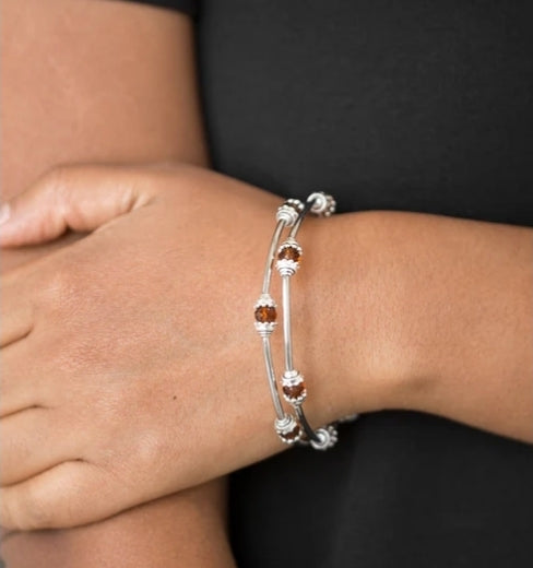 Into Infinity Brown Bracelet